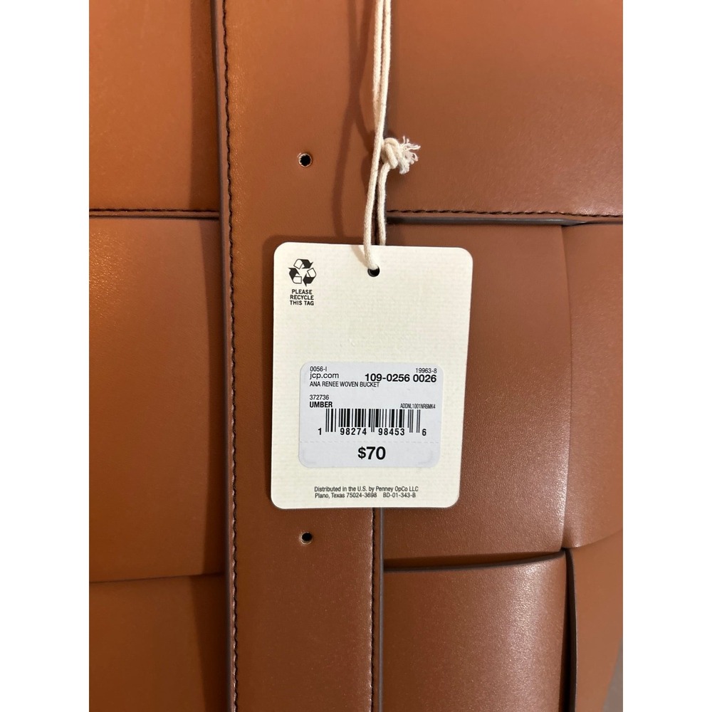 Ladies adjustable adjustable strap brown purse wi… - image 2